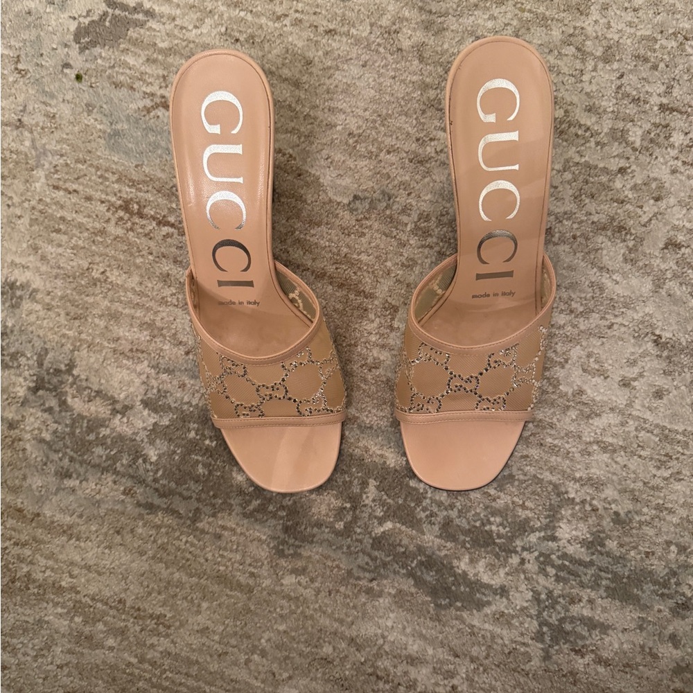 Gucci LT POWDER/SKIN ROSE Women's Mesh Mule
